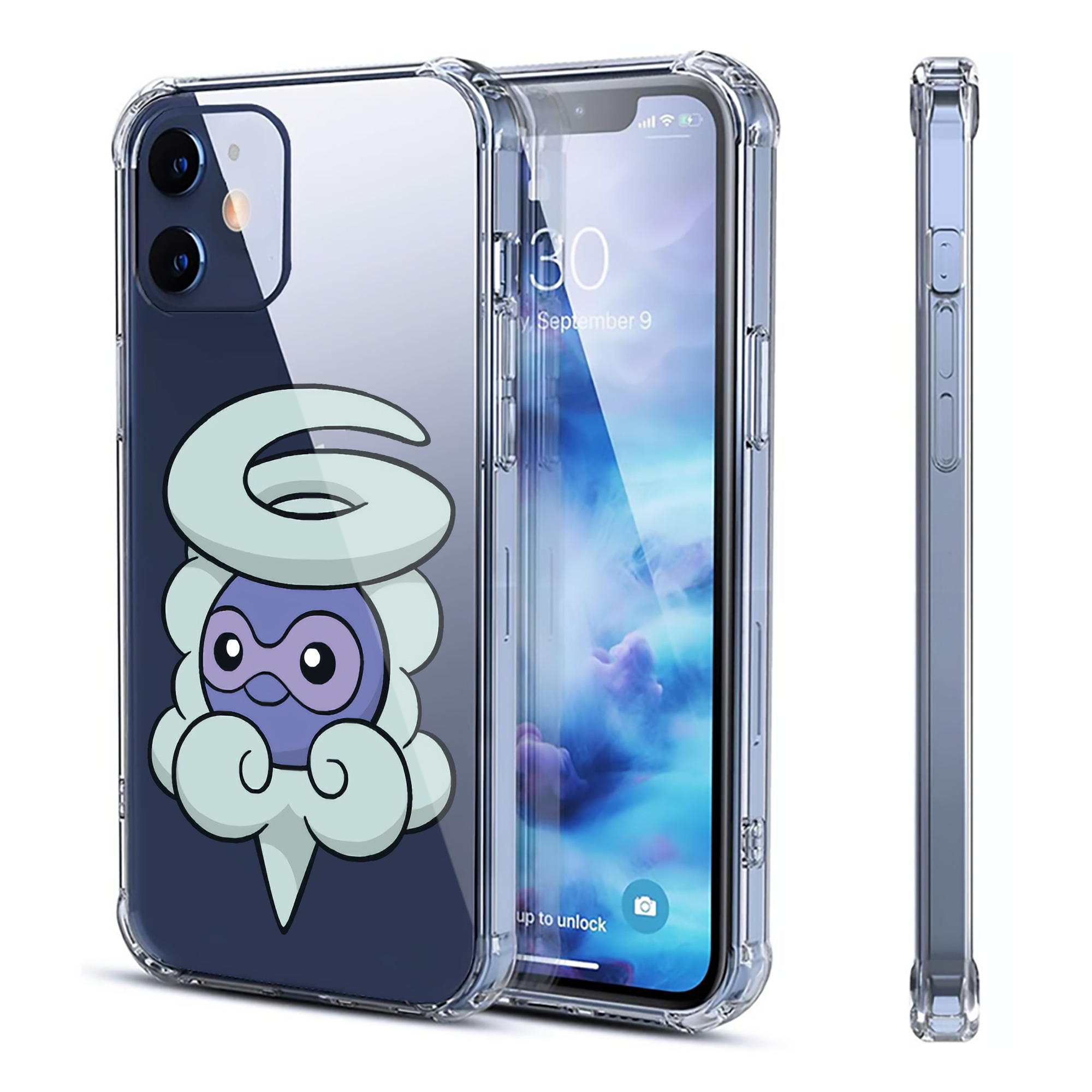 （画像用） ポケットモンスター Pokémon 【iPhone 12シリーズ対応】透明スマホケース（クリアソフトケース）